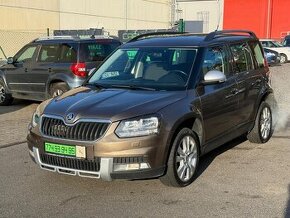 ► ŠKODA YETI 2,0 TDI 4x4-PARK. SENZORY, NEZAV. TOPENÍ,NAVI ◄