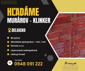 Hľadáme murárov na KLINKER