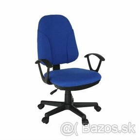2x modrá stolička kancelárska
