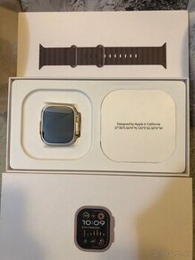 Apple watch ultra 2 - Totanium case, Orange ocean strap 49mm