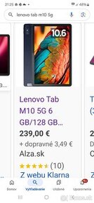 Lenovo Tab M10 5G Bazár u Milusky