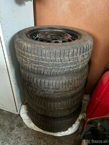 Predám 4 ks pneu s diskami Continental 225/55 r16 - 1