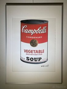 Andy Warhol "Campbel" Limitovaná edícia_Číslované_Certifikát