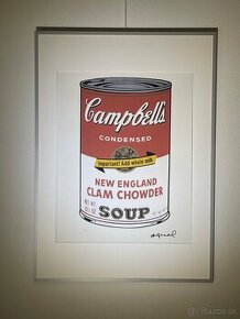 Andy Warhol "Campbel" Limitovaná edícia_Číslované_Certifikát