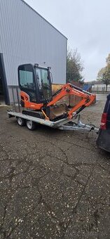 Kubota KX-4 1,6t. + Dvojnapravovy príves.