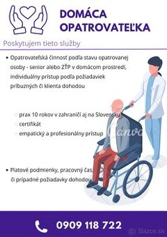 opatrovanie seniorov v domácnosti