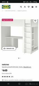 Vyvýšená posteľ-ikea - 1