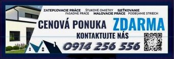 PONÚKAM ZATEPLOVACIE PRACE