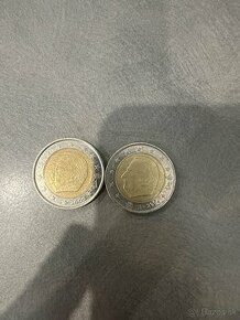 Mám na predaj 2ks 2€ mince Belgicko 2000 a 2004