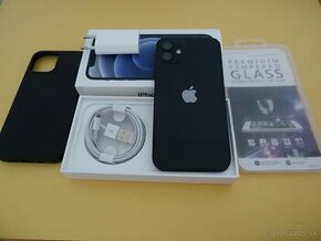 iPhone 12 64GB BLACK - ZÁRUKA 1 ROK - 100% BATERIA - 1