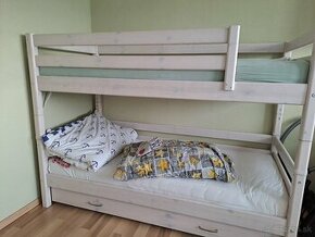 Flexa posteľ s odnímateľnou 3/4 zábranou + matrace