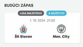 Slovan - Man. City Liga Majstrov B207