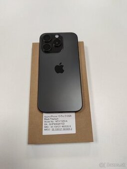 Apple iPhone 15 Pro 512GB Black Titanium