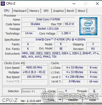 Predam i7 6700k . Urobeny profi delid