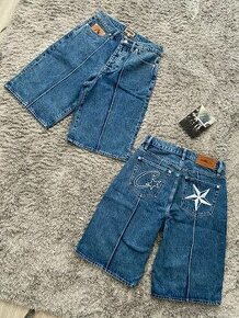 Corteiz C-Starz Denim Shorts - Blue