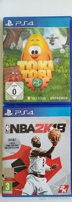 PS4 hry Toki Tori, NBA 2K18