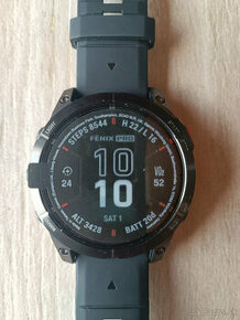 GARMIN fenix 7 Pro Solar, Slate Gray Stainless Steel, Black