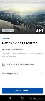 Donovaly skipas zadarmo