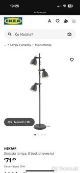 Stojaca lampa Ikea Hektar