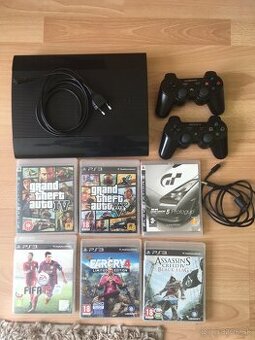 Predám plne funkčné Playstation 3 Slim (PS3) 300 GB HDD