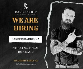 Hľadáme šikovných barberov a barberky do LS Barbershop