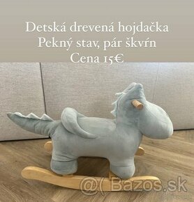 Drevené hojdacie kresielko