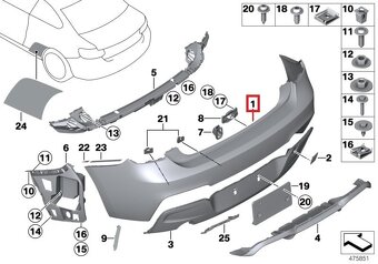 M135i zadny naraznik / F20 / UPLNE NOVY