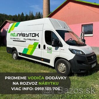 Vodič dodávky do 3,5 t - rozvoz nábytku