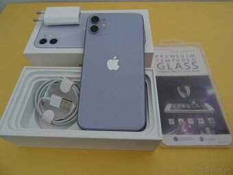 iPhone 11 128GB PURPLE - ZÁRUKA 1 ROK - 100% BATERIA