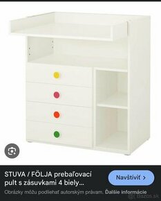 Prebaľovací pult/stol IKEA