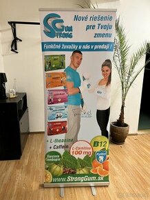 Banner Roll Up rozkladacia konštrukcia 80x200 cm + púzdro - 1