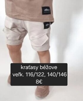 Chlapčenske kraťasy, tepláky, trička,vesty