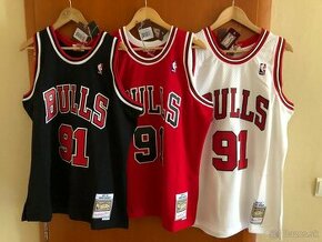 Mitchell & Ness Chicago Bulls Rodman dres+shorts novè L size