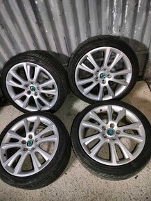 4ks alu orig. Škoda 5x112 R18 pneu 225/40