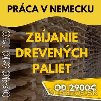 Zbíjanie drevených paliet | Nemecko