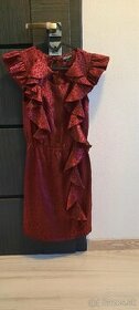 Tigrovane šaty lesklé - 1