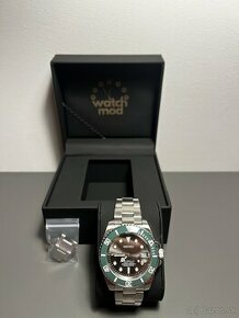 Seiko Mod Submariner Grey Green - 1