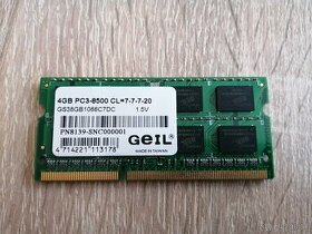 4GB DDR3 pamat do notebooku