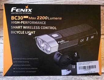 Svetlo na bicykel Fenix BC30 V2.0 + nabíjacia USB sada 3500