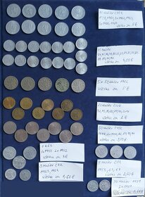 Zbierka mincí - Československo