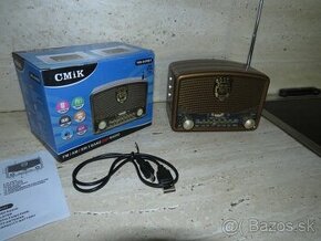 Predam nove mensie retro radio CMIK,BT,USB - 1