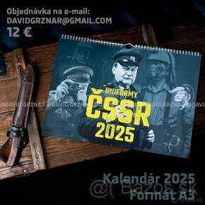 RETRO KALENDÁR 2025 Uniformy ČSSR