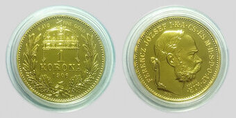 1 Koruna 1906 KB  Au    novorazba 2014