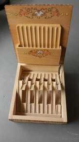 Retro drevený box na cigarety (20ks)