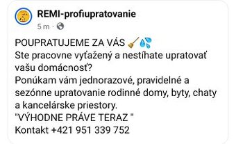 Upratovanie domácnosti