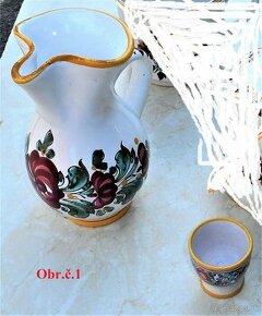 Keramický džbán, vázy, vázičky - 1