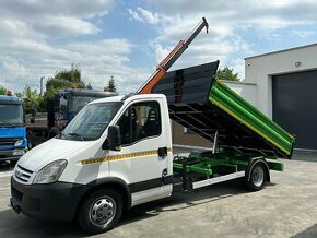 IVECO DAILY TROJSTRANNÝ SKLÁPAČ + HYDRAULICKÁ RUKA do 3,5t