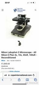 Predám profesionálny mikroskop Nikon labophot 2 v dobrom sta - 1