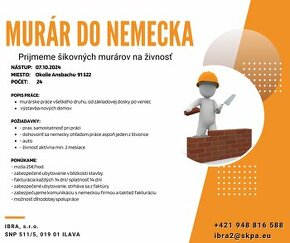 Murári NEMECKO 25€/H.