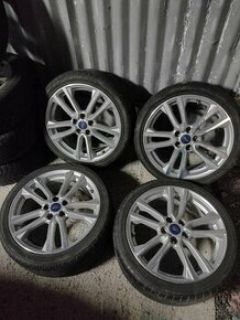 4ks alu disky orig. Ford 5x108 R18 pneu 225/40 r18 - 1